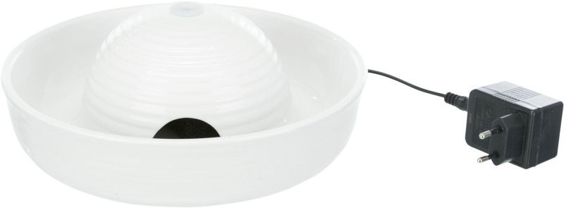 Trinkbrunnen Vital Flow Mini Keramik 08 l/ø 24 × 10 cm weiß